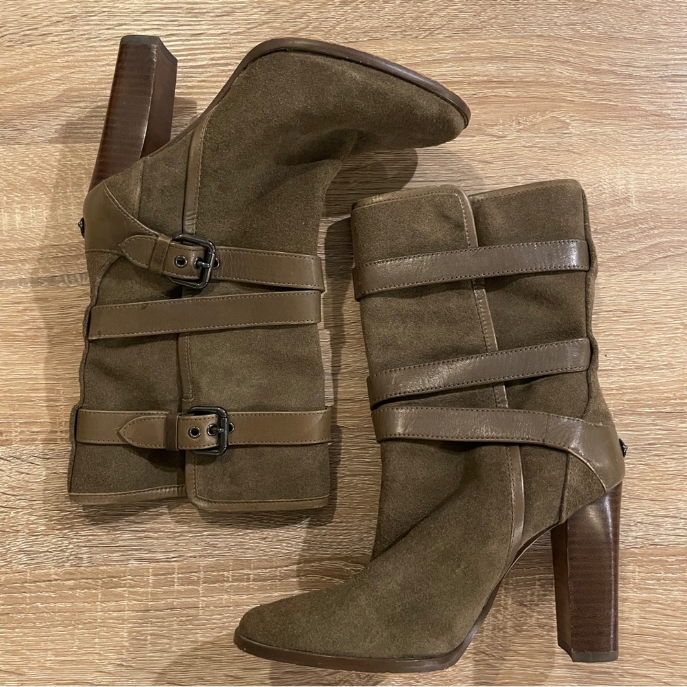 Coach - Alexandra Olive Mid-Calf Booties